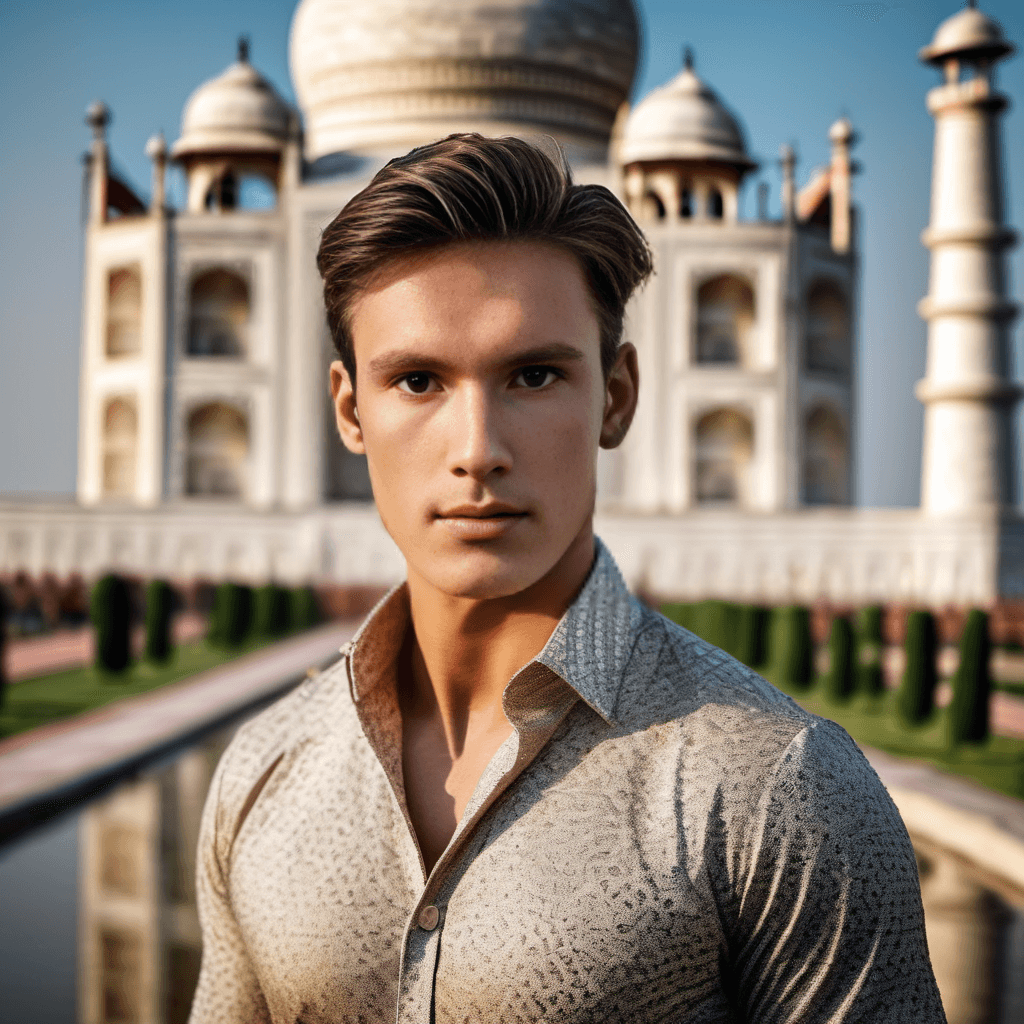 Preview of Taj Mahal headshot style - 